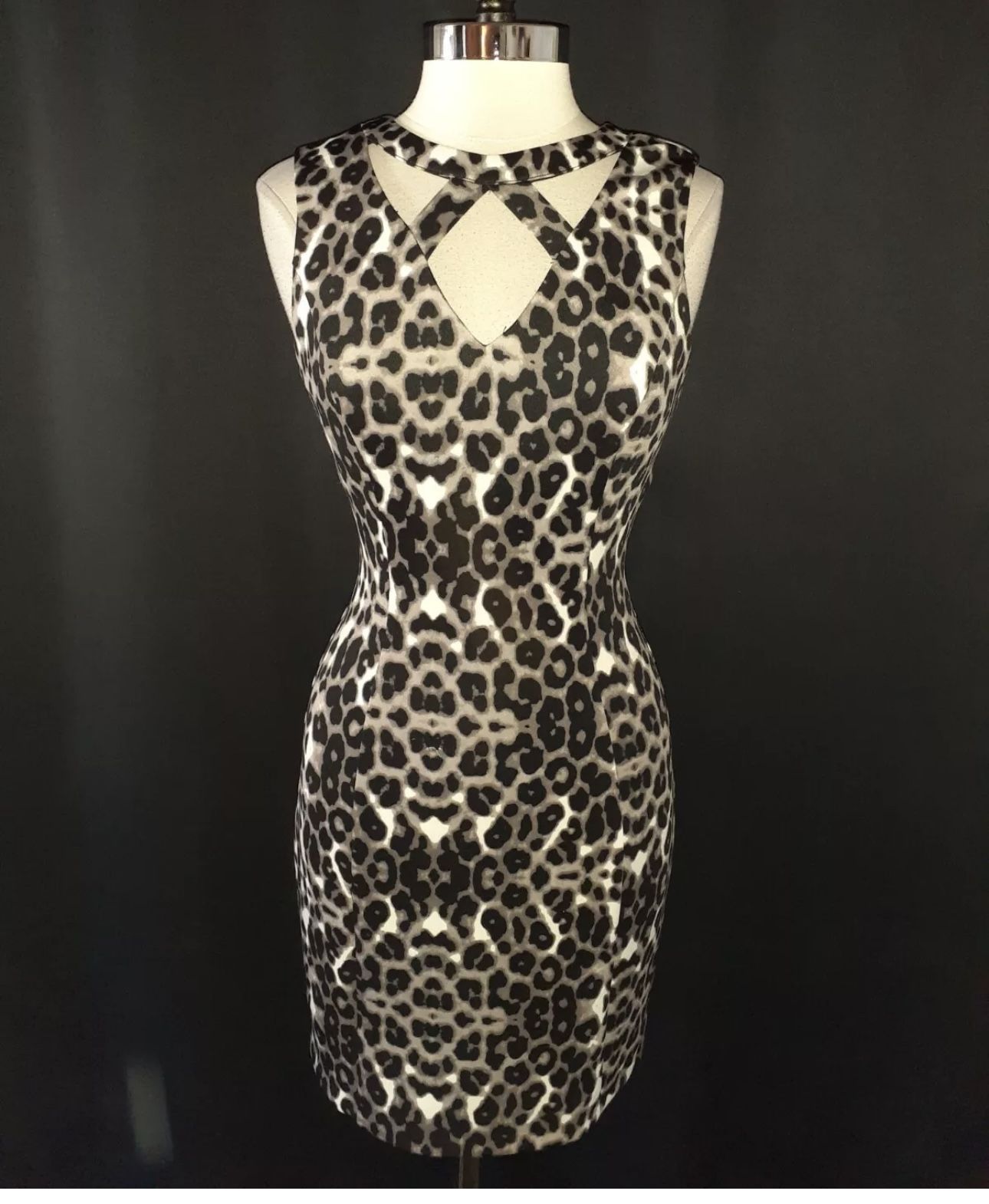 New Guess Black And White Dress Size 14