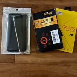 iPhone 8+ Accessory Bundle: 2 Cases And 3 Screen Protectors