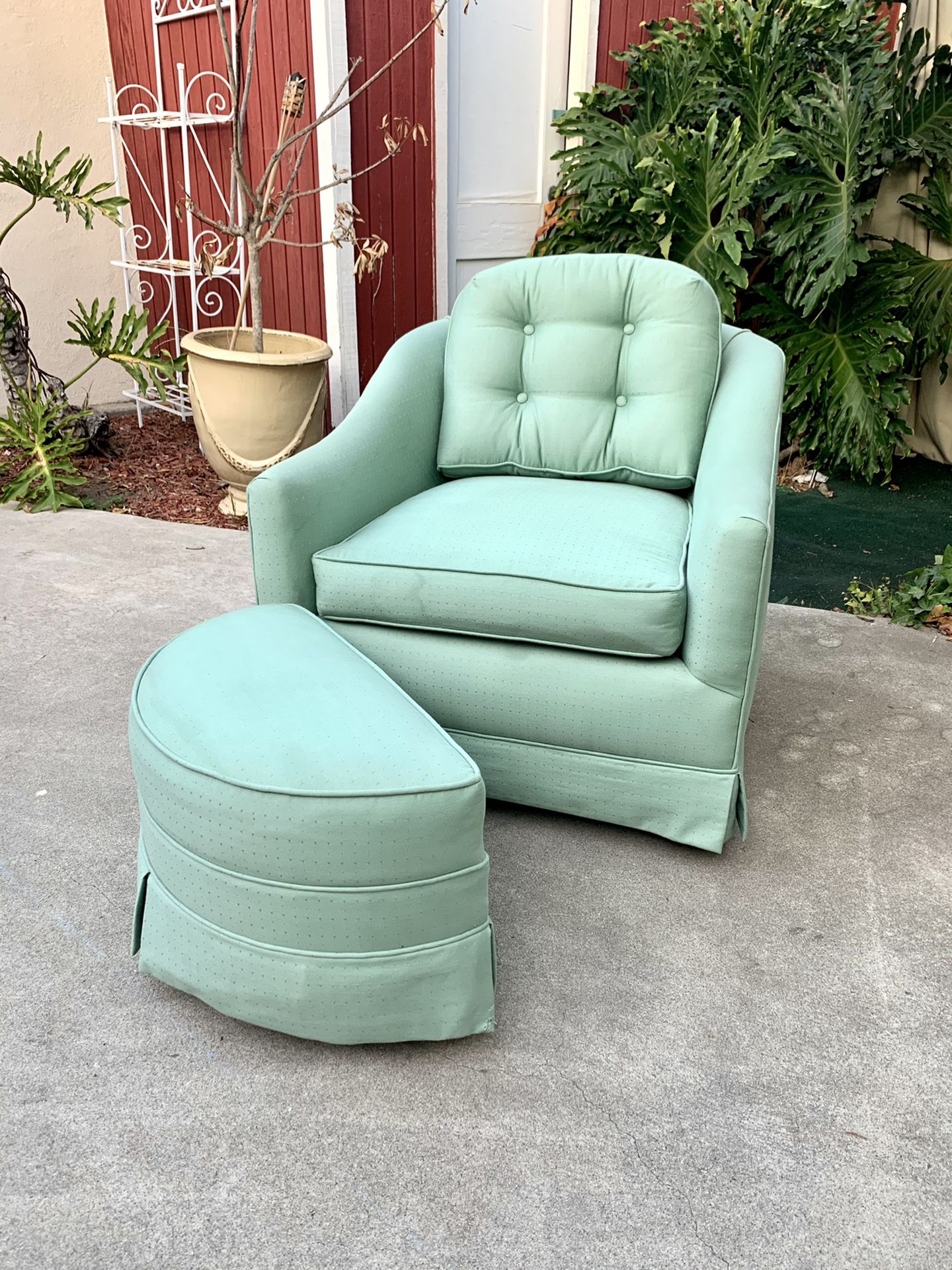MCM Vintage Mint Green Accent Chair