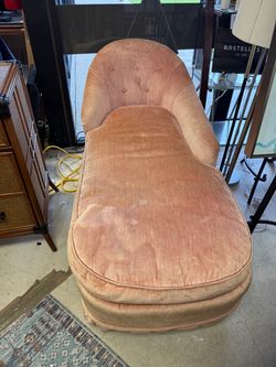Pink Velvet Chaise Lounge