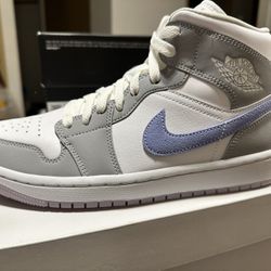 Jordan 1 Mid Wolf Grey Aluminum