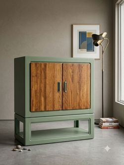 Oak retro style cabinet