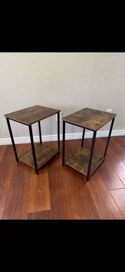 Set of 2 Brand New Side Tables / Nightstands (Fully Assembled!)