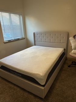 Queen Size bed and frame