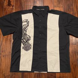 Harley Davidson Button Shirt Size Xl