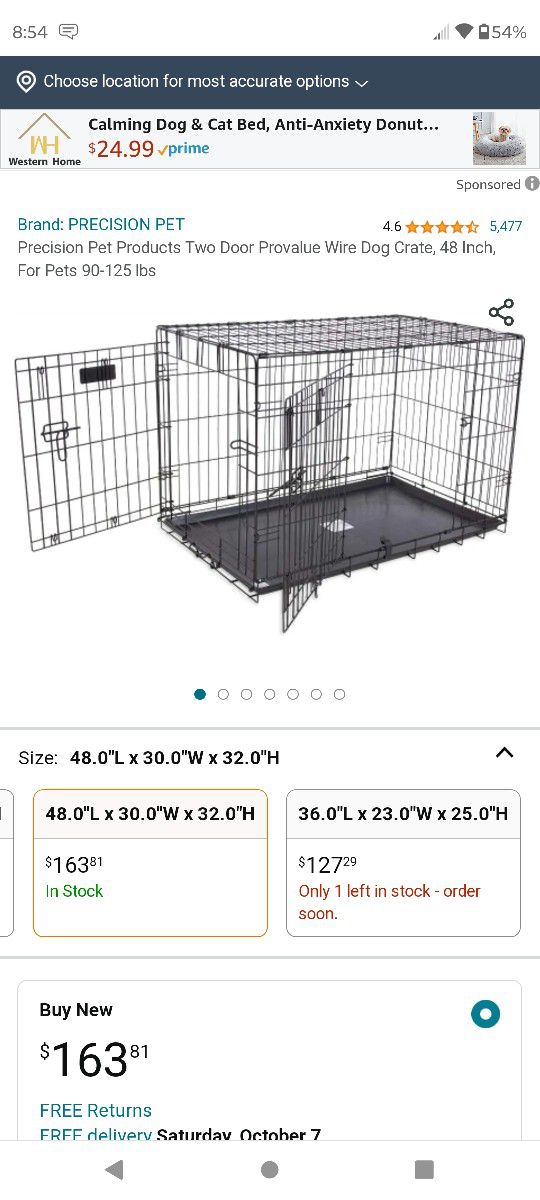 Precision Pet Products DOG CAGE LIGHTLY USED