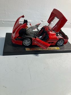 Red Ferrari F-50 diecast car
