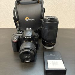 Nikon D3400 DSLR Camera w/ Lenses
