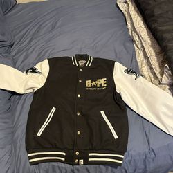 BAPE × OVO Varsity Jacket