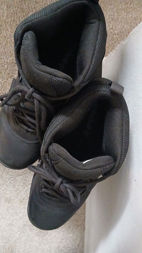 Timberland Black Boots Size 8