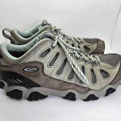 Oboz Sawtooth II Low Hiking Boots Women’s 10 Green B-Dry Waterproof Trail Shoes
