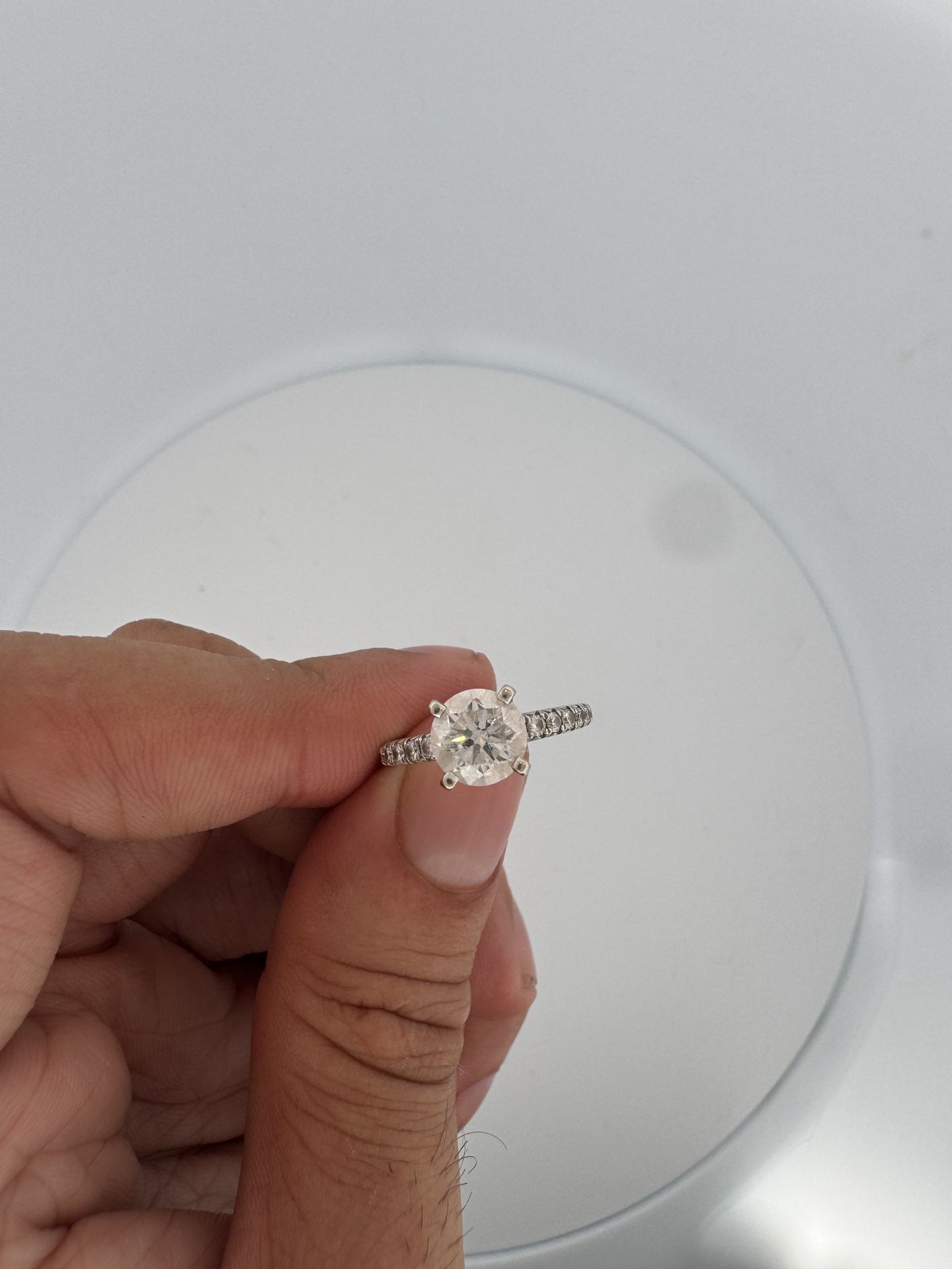 Steal Deal – 1.50ct Natural Diamond Ring – 14k White Gold Consan055
