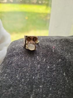 Size 7 and a 1/2 or 8 Sterling silver ring