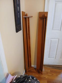 Window shelves with curtain holder