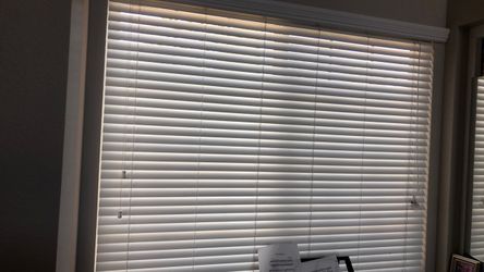White Horizontal Window Blinds