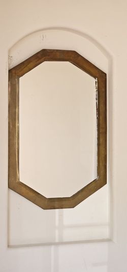 Vintage brass mirror