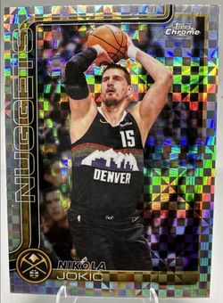 2025-26 Topps Chrome Nikola Jokić #12 X-Fractor Denver Nuggets NBA MVP