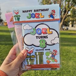 Custom Coloring Books Party Favors 