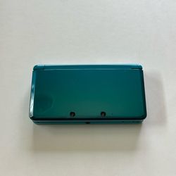 Nintendo 3DS Aqua Blue Bundle – Fully Functional + Mario Games + Dock + Chargers