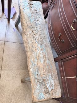 Raw edge kitchen table bench for sale