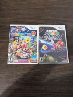 Nintendo Wii Mario Party 9 & Super Mario Galaxy Bundle