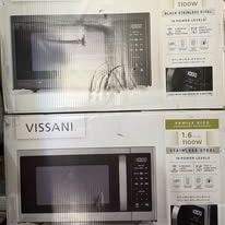 Black Stainless Steel 1,100 Watt Countertop Microwave