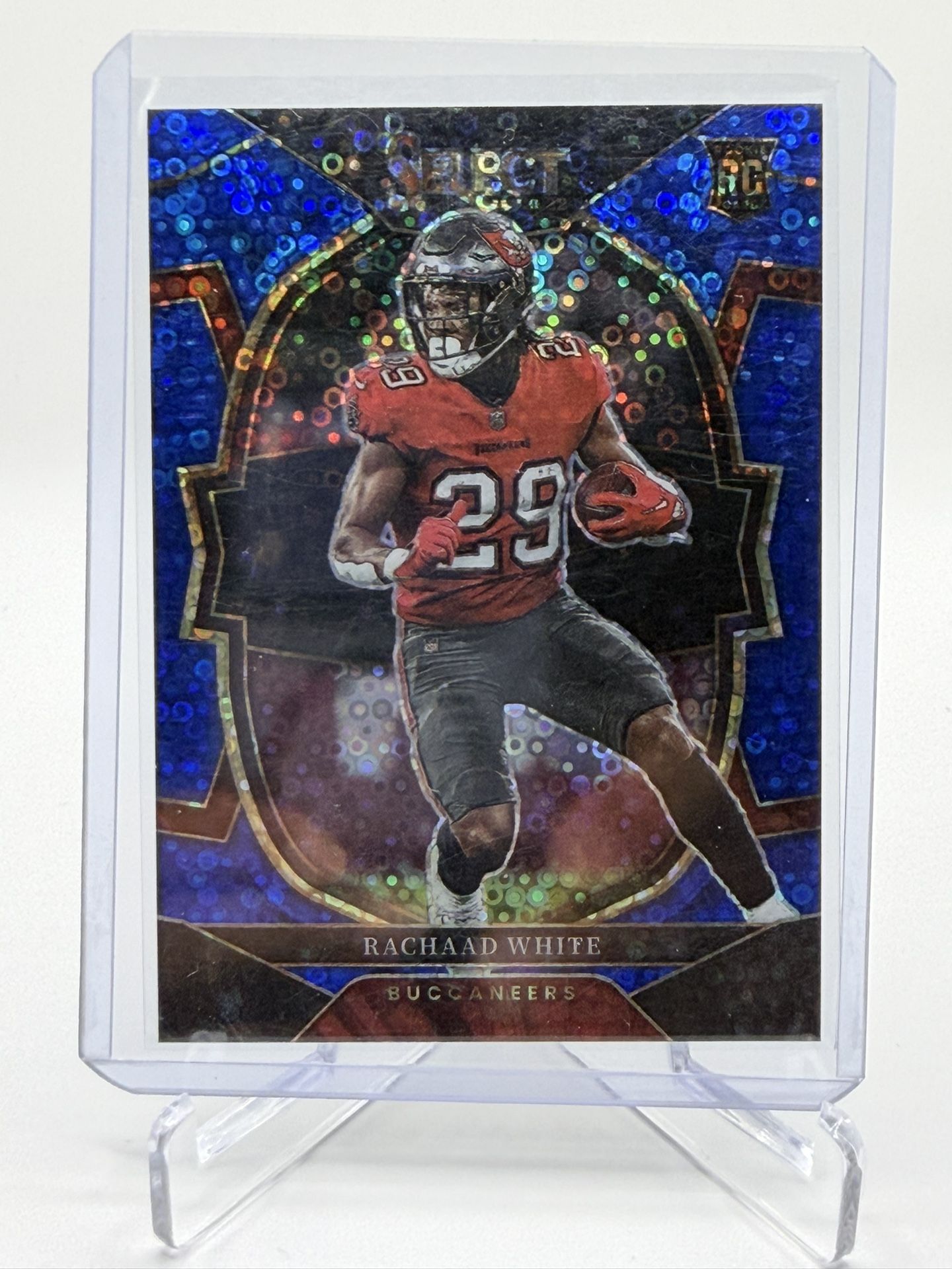 🔥 2022 Select Rachaad White Blue Disco Prizm /25 Rookie Card 🔥