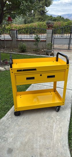 US General Yellow Rolling Tool Cart