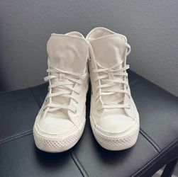 Brand new Make offer White High-Top Canvas Sneakers