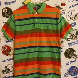 Polo By Ralph Lauren Red Orange Green Blue Multicolor Shirt