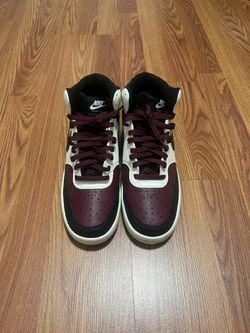 Nike court vision mid, burgundy, size 11