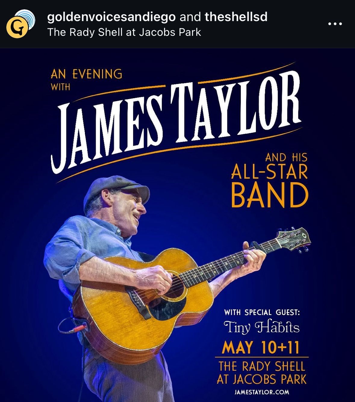  3 James Taylor tickets! 