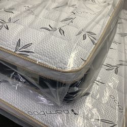 ✨Mattress Pillow Top All Sizes ✨ 🚨12” inches tall 🚨All sizes 💠Queen sizes $200 💠Full sizes $180 💠Twin sizes $150 💠Cal king $330 💠E. King $330