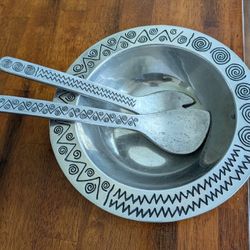 Wilton Armetale Reggae 3pc Salad Bowl