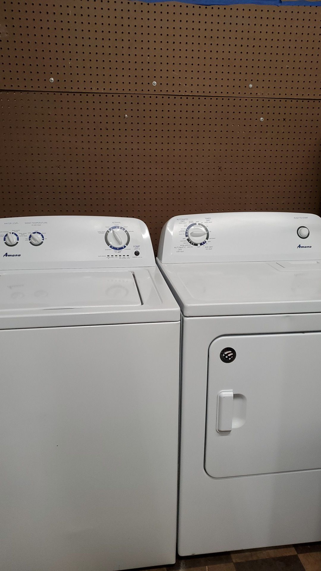 AMANA WASHER AND DRYER