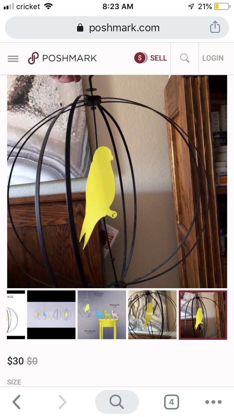 IKEA Birdcage Decor