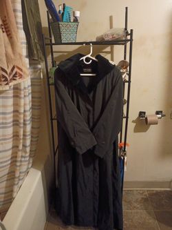 Vintage "Forecaster of Boston" Black Women's Trenchcoat Size 6