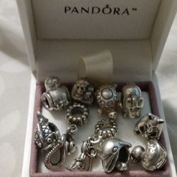 10 Authentic Pandora Animal Charms!!