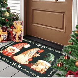 Brand new WorldBazaar gnome Christmas 17 X 29 Non-Slip Indoor / outdoor Decorative Floor Mat