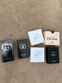colognes and airpods