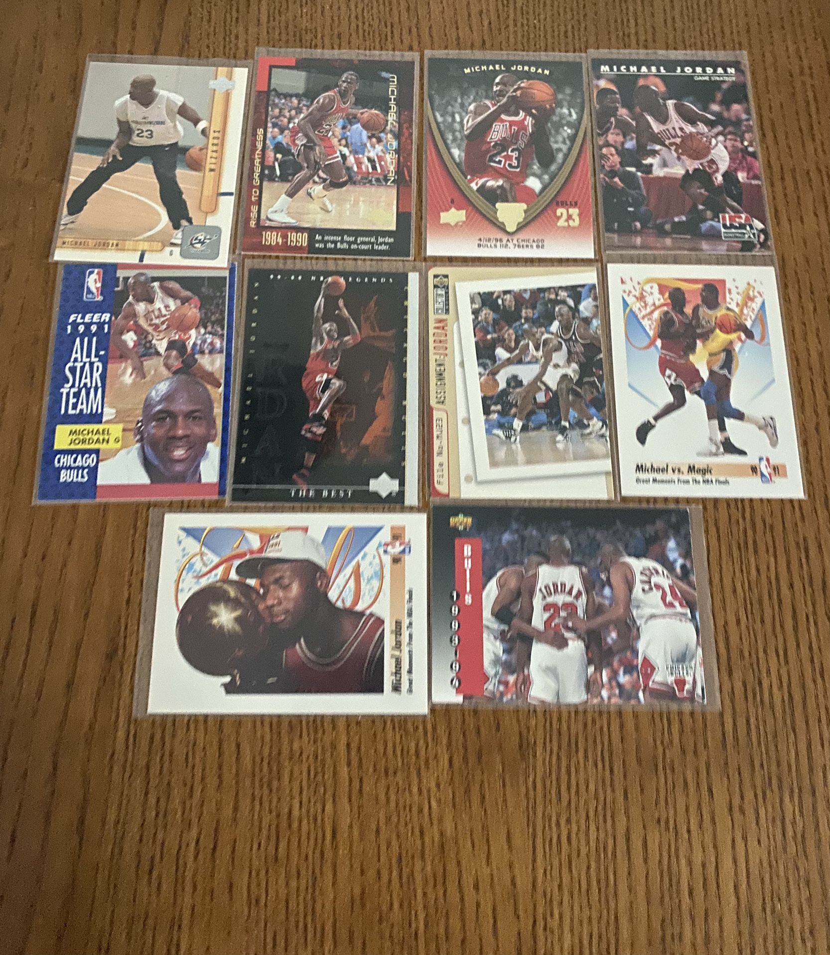 Michael Jordan Basketball Cards. You Get ALL 10 Cards For The Price Listed.