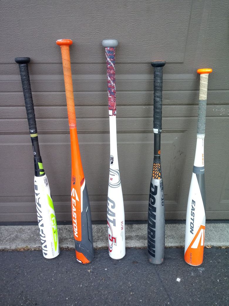 4 nice Baseball bats very good shape.