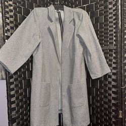 Carole Wren (Size XL)Gray Blazer