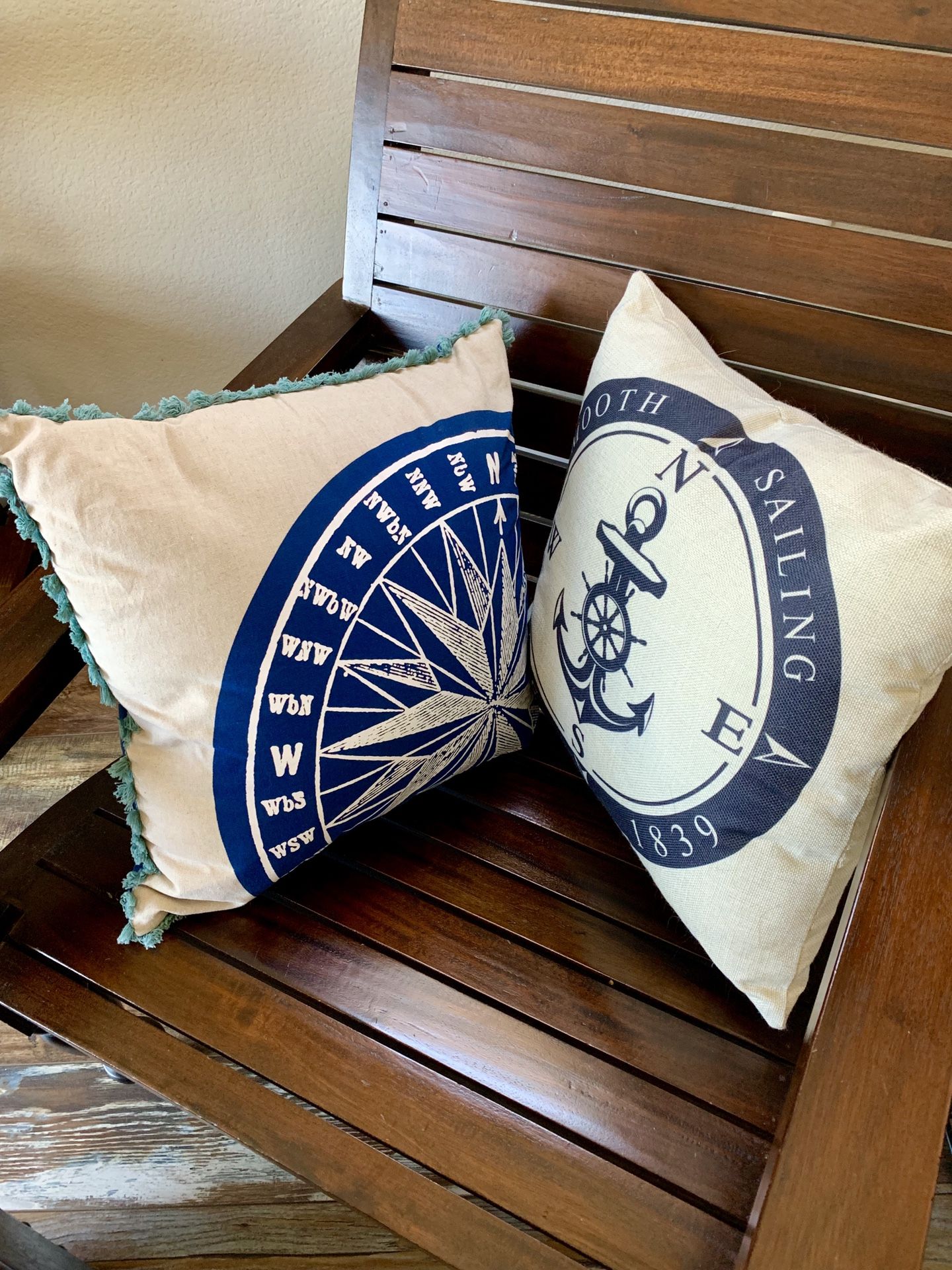 Decorative Nautical/Beach Themed Pillows