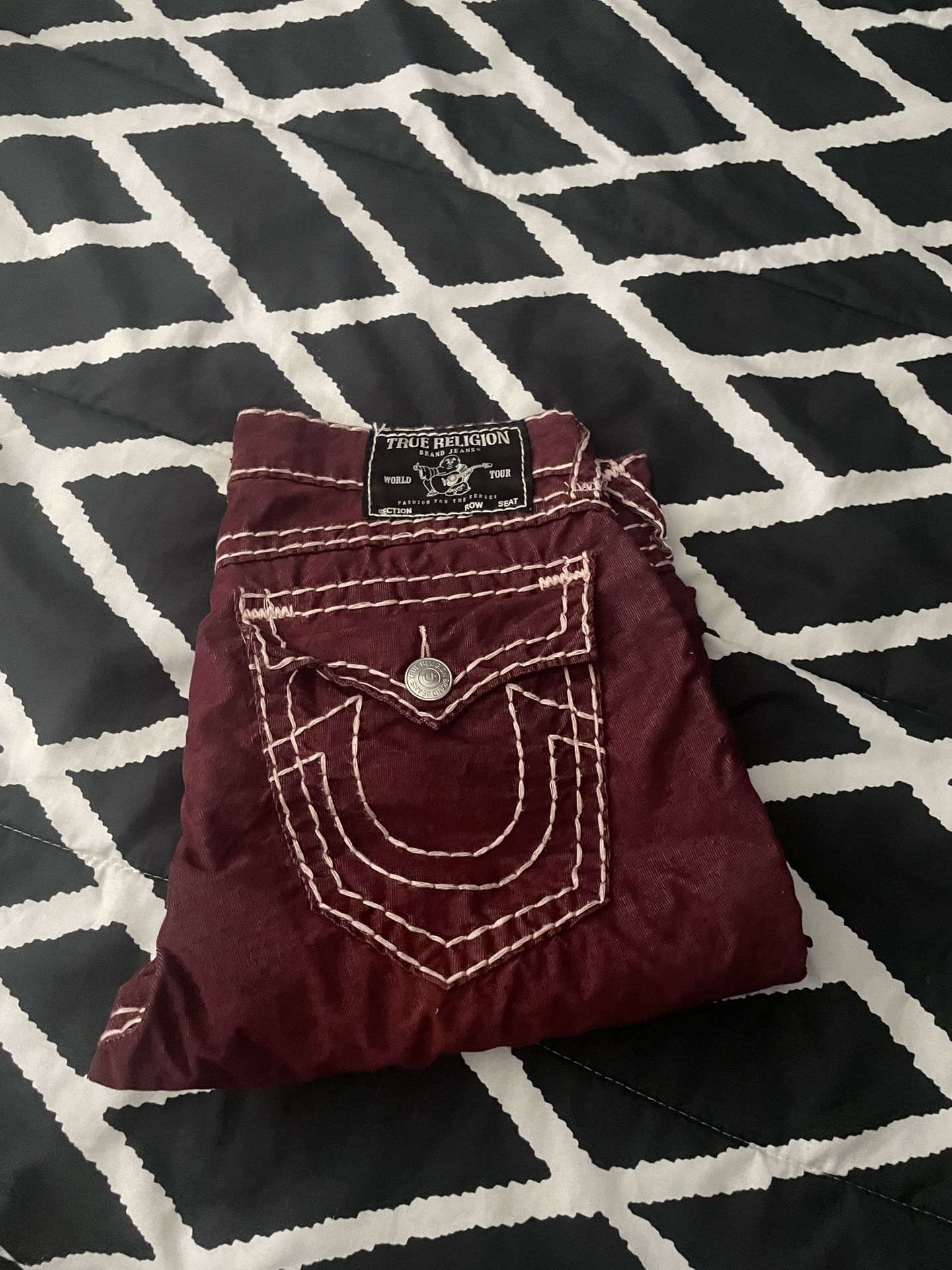 Red True Religion Jeans