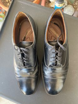 Dresports Black Leather Oxford Dress Shoes