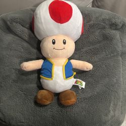 Super Mario Bros Toad Plushie
