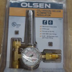 Olsen Co2 Argon Helium Flowmeter Regulator 63789 NEW. 