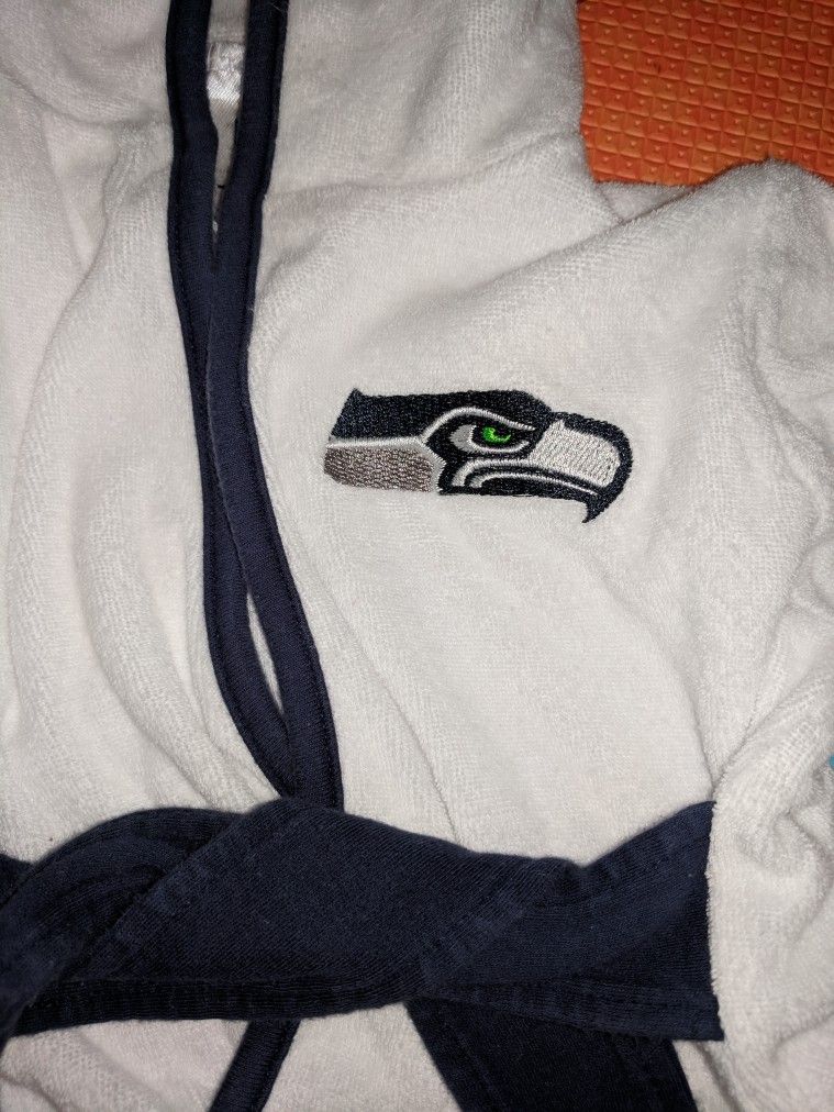 Seahawks robe. Size 0 to 9 months