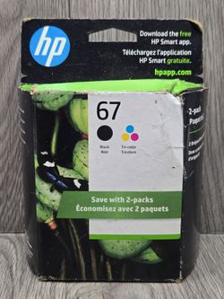 HP 67 Ink Cartridges 2-Pack Black & Tri-Color